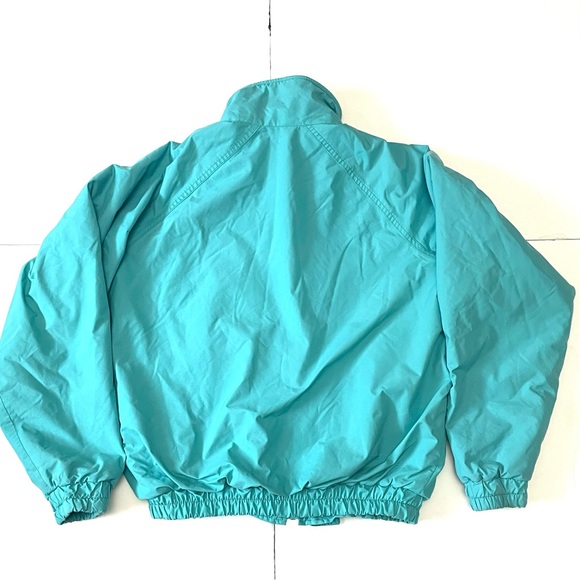 LL Bean Gore-Tex Cyan Turquoise Fleece Lined Jacket Women’s Size Petite￼￼ Small - Picture 7 of 12